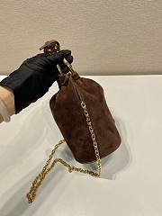 Prada Brown Suede Mini 19x15x8cm - 2