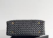 Bottega Veneta Patti Top Handle Bag Black 26x19x11cm - 4