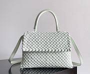 Bottega Veneta Patti Top Handle Bag White 26x19x11cm - 1