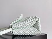 Bottega Veneta Patti Top Handle Bag White 26x19x11cm - 6