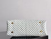 Bottega Veneta Patti Top Handle Bag White 26x19x11cm - 5