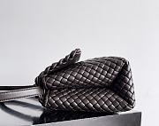 Bottega Veneta Patti Top Handle Bag Brown 26x19x11cm - 6