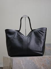 YSL Tote Bag Black Leather 50×33×16cm - 1