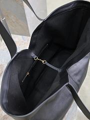 YSL Tote Bag Black Leather 50×33×16cm - 4