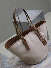 YSL Tote Bag Cabas Beige 47×30×25cm - 3