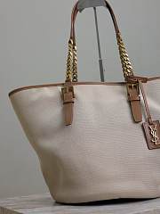 YSL Tote Bag Cabas Beige 47×30×25cm - 2