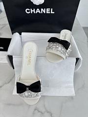 Chanel White Black Slides 02 - 2