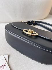 Valentino Small Garavani Ohval Shoulder Bag Black 26x13x6.5cm - 6