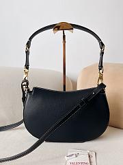 Valentino Small Garavani Ohval Shoulder Bag Black 26x13x6.5cm - 2