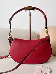 Valentino Small Garavani Ohval Shoulder Bag Red 26x13x6.5cm - 5