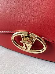 Valentino Small Garavani Ohval Shoulder Bag Red 26x13x6.5cm - 3