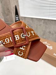 Christian Louboutin Slides Brown - 5