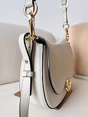 Valentino Small Garavani Ohval Shoulder Bag White 26x13x6.5cm - 5