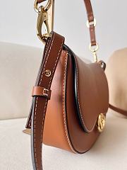 Valentino Small Garavani Ohval Shoulder Bag Brown 26x13x6.5cm - 6