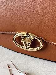 Valentino Small Garavani Ohval Shoulder Bag Brown 26x13x6.5cm - 4