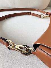 Valentino Small Garavani Ohval Shoulder Bag Brown 26x13x6.5cm - 3