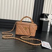 Chanel Vanity Top Handle Caramel Lambskin 17cm - 1