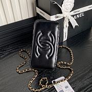 Chanel Vanity Top Handle Black Lambskin 17cm - 4