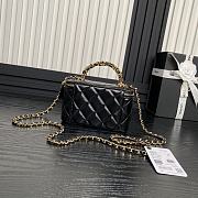 Chanel Vanity Top Handle Black Lambskin 17cm - 2