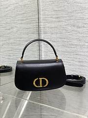 Dior Small 30 Montaigne Top Handle Bag Black Calfskin 19 x 9 x 8 cm  - 1