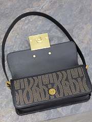 Dior Flap Bag Black Miss Dior Allover Gold-Finish Studs 22 x 11 x 6 cm - 3