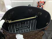 Louis Vuitton LV Neverfull MM Black Monogram 32x27x14cm - 5