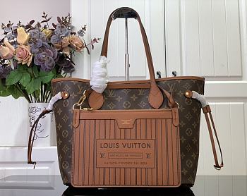 Louis Vuitton LV Neverfull MM Brown Monogram 32x27x14cm