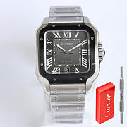 Cartier Sabtis De Steel Adlc Grey Dial Black - 1