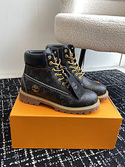 Louis Vuitton LV x Timberland 6-In High End Ankle Boot Black - 1