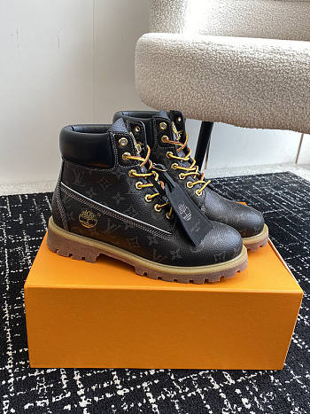 Louis Vuitton LV x Timberland 6-In High End Ankle Boot Black