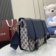 Gucci GG Crossbody Bag Beige Blue 47x30x27cm - 6