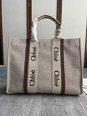 Chloe Large Woody Brown Tote Bag 45x33x13cm - 1