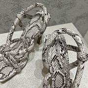 Bottega Veneta Snakeskin Print Leather Jimbo Sandals 10cm - 2