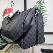 Louis Vuitton LV Keepall Bandouliere Damier Graphite 55x29x23cm - 6