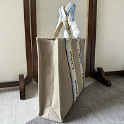 Chloe Large Woody Tote Bag Blue 45x33x13cm - 3