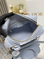 Dior Groove 25 Bag Blue Macrocannage Calfskin 25 x 19 x 16 cm - 4