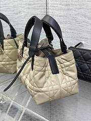 Dior Small Toujours Bag Rope Beige Black 23 x 14 x 12 cm - 5