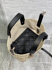 Dior Small Toujours Bag Rope Beige Black 23 x 14 x 12 cm - 4