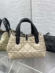 Dior Small Toujours Bag Rope Beige Black 23 x 14 x 12 cm - 3