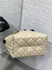 Dior Small Toujours Bag Rope Beige Black 23 x 14 x 12 cm - 2