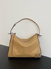 Fendi Simply Large Beige Leather Bag Beige 39.5x28x5.5cm - 1