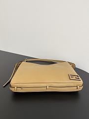 Fendi Simply Large Beige Leather Bag Beige 39.5x28x5.5cm - 6