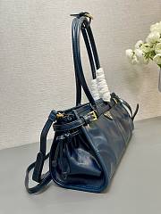 Prada Medium Leather Handbag Blue 32x15.5x12cm - 3