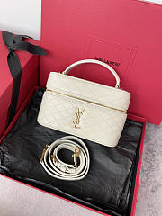 YSL Gaby Mini Vanity Bag White 18x11x6.5cm - 1