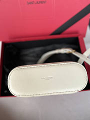 YSL Gaby Mini Vanity Bag White 18x11x6.5cm - 5