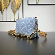 Louis Vuitton LV Coussin BB Light Blue Denim Bag 21x16x7cm - 4