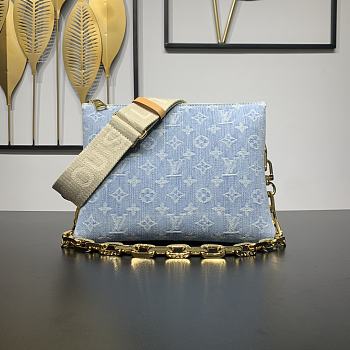 Louis Vuitton LV Coussin PM Denim Light Blue 26 x 20 x 12 cm