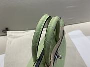 Hermes Birkin 25 Bag Crocodile Light Green Silver 25cm - 6