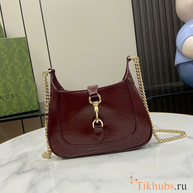 Gucci Jackie Notte Mini Bag Red Wine 19.5x18x3.5cm - 1