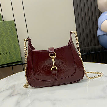 Gucci Jackie Notte Mini Bag Red Wine 19.5x18x3.5cm